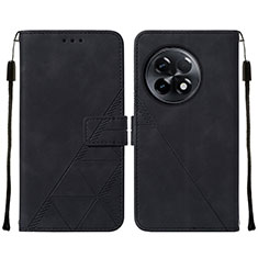 Handytasche Stand Schutzhülle Flip Leder Hülle Y02B für OnePlus Ace 2 5G Schwarz