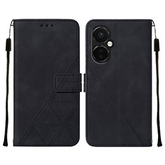 Handytasche Stand Schutzhülle Flip Leder Hülle Y02B für OnePlus Nord CE 3 5G Schwarz