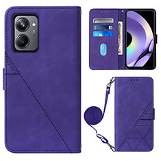 Handytasche Stand Schutzhülle Flip Leder Hülle Y02B für Realme 10 Pro 5G Violett