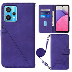 Handytasche Stand Schutzhülle Flip Leder Hülle Y02B für Realme 9 5G Violett