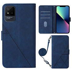 Handytasche Stand Schutzhülle Flip Leder Hülle Y02B für Realme C11 (2021) Blau