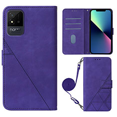 Handytasche Stand Schutzhülle Flip Leder Hülle Y02B für Realme C11 (2021) Violett