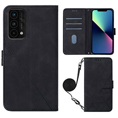 Handytasche Stand Schutzhülle Flip Leder Hülle Y02B für Realme GT Master 5G Schwarz