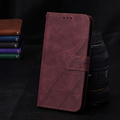 Handytasche Stand Schutzhülle Flip Leder Hülle Y02B für Samsung Galaxy A02 Fuchsie