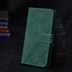 Handytasche Stand Schutzhülle Flip Leder Hülle Y02B für Samsung Galaxy A02 Grün