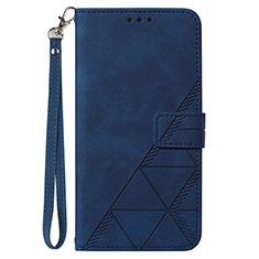 Handytasche Stand Schutzhülle Flip Leder Hülle Y02B für Samsung Galaxy A03 Core Blau