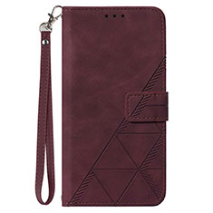 Handytasche Stand Schutzhülle Flip Leder Hülle Y02B für Samsung Galaxy A03 Core Fuchsie