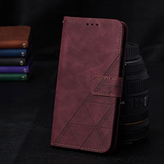 Handytasche Stand Schutzhülle Flip Leder Hülle Y02B für Samsung Galaxy A04s Fuchsie