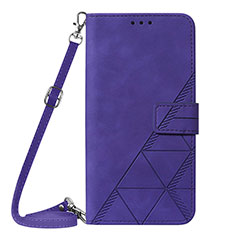 Handytasche Stand Schutzhülle Flip Leder Hülle Y02B für Samsung Galaxy S21 5G Violett