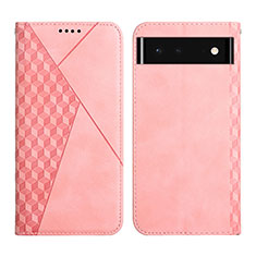 Handytasche Stand Schutzhülle Flip Leder Hülle Y02X für Google Pixel 6 5G Rosegold