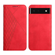 Handytasche Stand Schutzhülle Flip Leder Hülle Y02X für Google Pixel 6 5G Rot