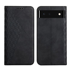 Handytasche Stand Schutzhülle Flip Leder Hülle Y02X für Google Pixel 6 5G Schwarz