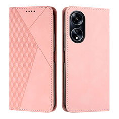 Handytasche Stand Schutzhülle Flip Leder Hülle Y02X für Huawei Honor X5 Plus Rosegold