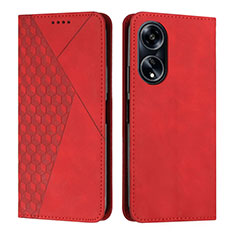 Handytasche Stand Schutzhülle Flip Leder Hülle Y02X für Huawei Honor X5 Plus Rot