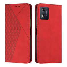 Handytasche Stand Schutzhülle Flip Leder Hülle Y02X für Motorola Moto E13 Rot