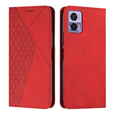 Handytasche Stand Schutzhülle Flip Leder Hülle Y02X für Motorola Moto Edge 30 Lite 5G Rot