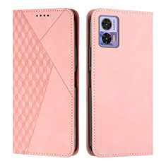 Handytasche Stand Schutzhülle Flip Leder Hülle Y02X für Motorola Moto Edge 30 Neo 5G Rosegold