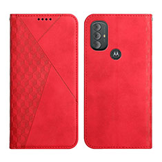 Handytasche Stand Schutzhülle Flip Leder Hülle Y02X für Motorola Moto G Power (2022) Rot