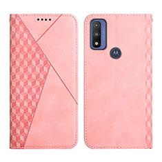 Handytasche Stand Schutzhülle Flip Leder Hülle Y02X für Motorola Moto G Pure Rosegold