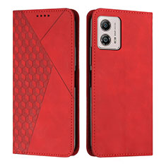 Handytasche Stand Schutzhülle Flip Leder Hülle Y02X für Motorola Moto G53y 5G Rot