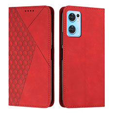 Handytasche Stand Schutzhülle Flip Leder Hülle Y02X für OnePlus Nord CE 2 5G Rot