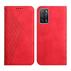 Handytasche Stand Schutzhülle Flip Leder Hülle Y02X für Oppo A53s 5G Rot