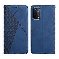 Handytasche Stand Schutzhülle Flip Leder Hülle Y02X für Oppo A54 5G Blau