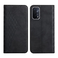 Handytasche Stand Schutzhülle Flip Leder Hülle Y02X für Oppo A54 5G Schwarz