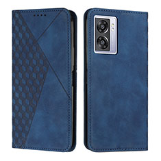 Handytasche Stand Schutzhülle Flip Leder Hülle Y02X für Oppo A56S 5G Blau