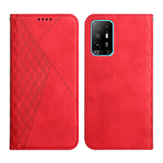 Handytasche Stand Schutzhülle Flip Leder Hülle Y02X für Oppo A94 5G Rot