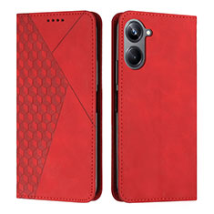 Handytasche Stand Schutzhülle Flip Leder Hülle Y02X für Realme 10 4G Rot