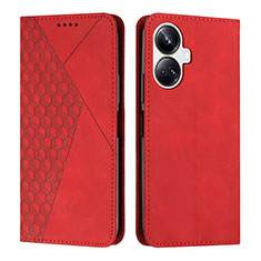 Handytasche Stand Schutzhülle Flip Leder Hülle Y02X für Realme 10 Pro+ Plus 5G Rot