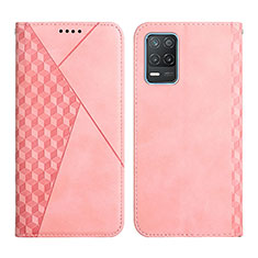 Handytasche Stand Schutzhülle Flip Leder Hülle Y02X für Realme 8 5G Rosegold