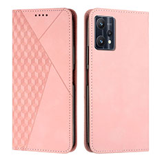 Handytasche Stand Schutzhülle Flip Leder Hülle Y02X für Realme 9 5G Rosegold