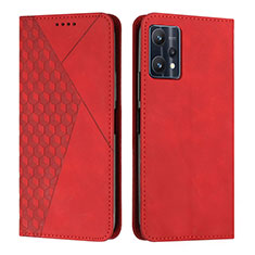 Handytasche Stand Schutzhülle Flip Leder Hülle Y02X für Realme 9 5G Rot