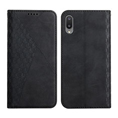 Handytasche Stand Schutzhülle Flip Leder Hülle Y02X für Samsung Galaxy A02 Schwarz