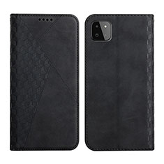 Handytasche Stand Schutzhülle Flip Leder Hülle Y02X für Samsung Galaxy A22 5G Schwarz