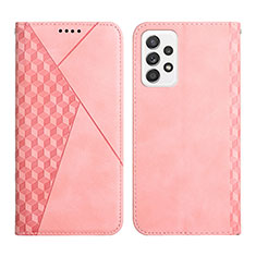 Handytasche Stand Schutzhülle Flip Leder Hülle Y02X für Samsung Galaxy A23 4G Rosegold