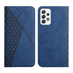 Handytasche Stand Schutzhülle Flip Leder Hülle Y02X für Samsung Galaxy A23 5G Blau