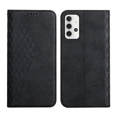 Handytasche Stand Schutzhülle Flip Leder Hülle Y02X für Samsung Galaxy A32 5G Schwarz