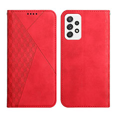 Handytasche Stand Schutzhülle Flip Leder Hülle Y02X für Samsung Galaxy A52 4G Rot