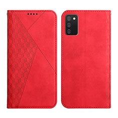 Handytasche Stand Schutzhülle Flip Leder Hülle Y02X für Samsung Galaxy M02s Rot