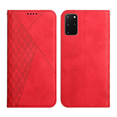 Handytasche Stand Schutzhülle Flip Leder Hülle Y02X für Samsung Galaxy S20 Plus Rot