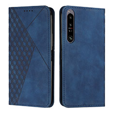 Handytasche Stand Schutzhülle Flip Leder Hülle Y02X für Sony Xperia 1 IV Blau