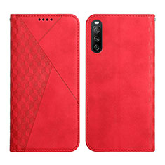 Handytasche Stand Schutzhülle Flip Leder Hülle Y02X für Sony Xperia 10 III Lite Rot