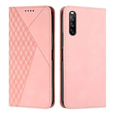 Handytasche Stand Schutzhülle Flip Leder Hülle Y02X für Sony Xperia 10 IV SO-52C Rosegold