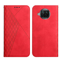 Handytasche Stand Schutzhülle Flip Leder Hülle Y02X für Xiaomi Mi 10i 5G Rot