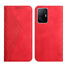 Handytasche Stand Schutzhülle Flip Leder Hülle Y02X für Xiaomi Mi 11T 5G Rot