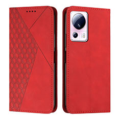 Handytasche Stand Schutzhülle Flip Leder Hülle Y02X für Xiaomi Mi 13 Lite 5G Rot