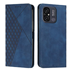 Handytasche Stand Schutzhülle Flip Leder Hülle Y02X für Xiaomi Poco C55 Blau
